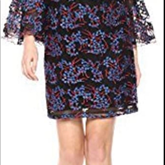 BNWT NICOLE MILLER LACE BELL SLEEVE SHEATH DRESS - Picture 6 of 6